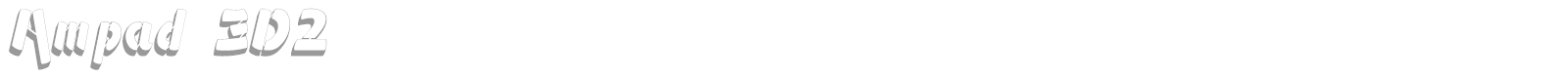 Ampad 3D2 font preview